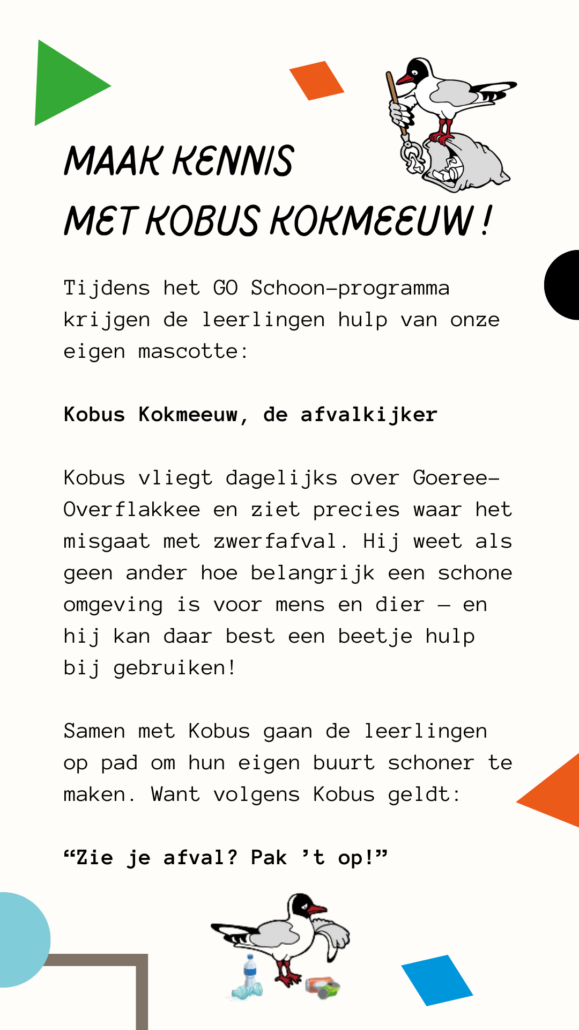 Small Banner GO Schoon Kobus Kokmeeuw!